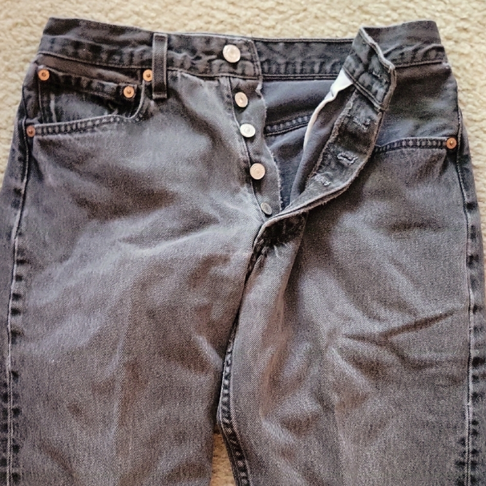Levi's 501 Black Jeans 31w X 34
